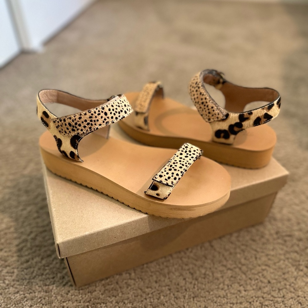 Made well The Maggie Sandal in Spotted Calf Hair